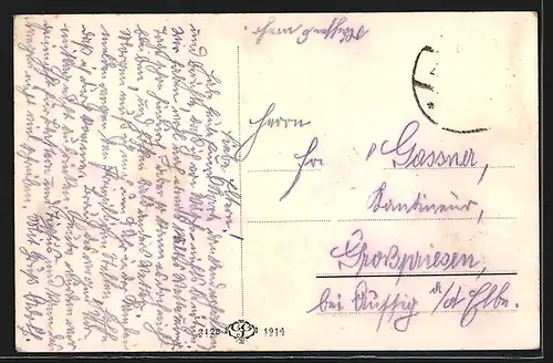 AK Eger, Marktplatz mit Cafe Pistorius, Brunnen