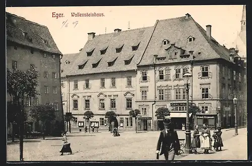 AK Eger, Blick auf Wallenstein-Haus