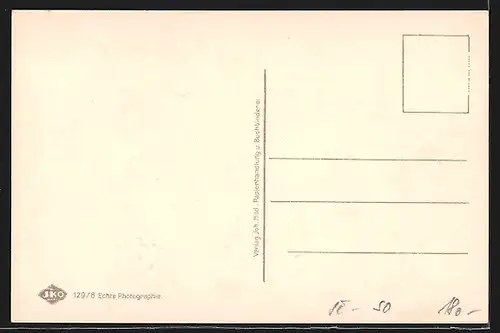 AK Graslitz, Ortsansicht aus der Vogelschau