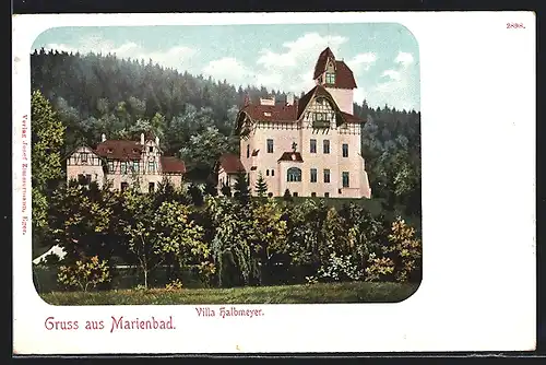 AK Marienbad, Villa Halbmeyer