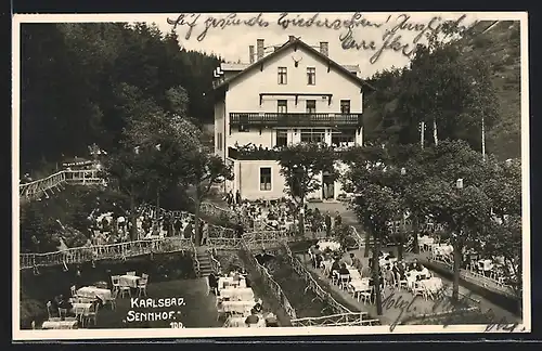 AK Karlsbad, Partie aus dem Sennhof