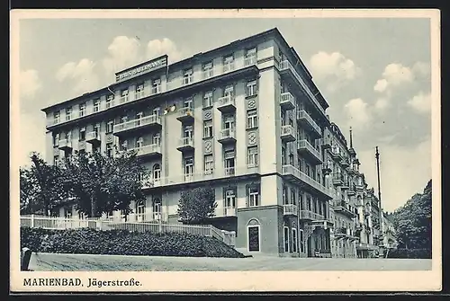 AK Marienbad, Haus Habermann in der Jägerstrasse