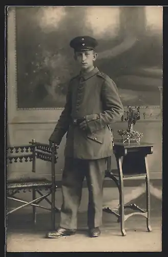 AK junger Soldat Alfred in Feldgrau Uniform Rgt. 170