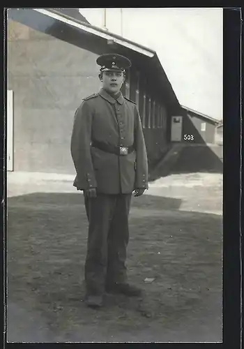 Foto-AK Soldat Hermann Bendrich in Uniform Res. Inf.-Rgt. Nr 4