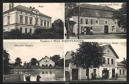 AK Rohovladova, Skola, Obchod Jindr. Cecha, Hostinec u Hancu
