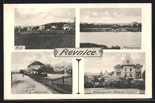 AK Revnice, Vily, Plovárna, Sokolovna Grand Hotel