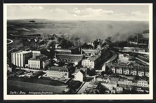 AK Selb i. Bay., Gesamtansicht, Fliegeraufnahme