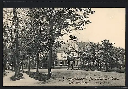 AK Dresden-Trachau, Gasthaus Bergschänke