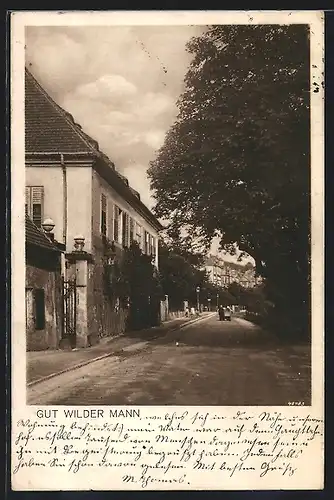 AK Dresden-Trachenberge, Gut Wilder Mann, Döbelnerstrasse 10