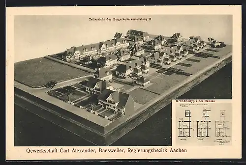 AK Baesweiler, Gewerkschaft Carl Alexander, Modell der Bergarbeiteransiedlung II