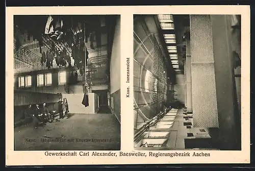 AK Baesweiler, Gewerkschaft Carl Alexander, Innenansichten der Kaue