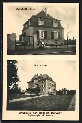 AK Baesweiler, Gewerkschaft Carl Alexander, Direktorhaus, Betriebsführerhaus