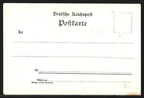 Lithographie Dresden-Kaditz, Dorfplatz, Bismarckplatz mit Schule, Fernsicht vom Kirchthurm