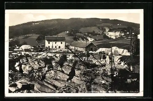 AK Hauzenberg /Bayer. Wald, Blick zum Steinbruch Schachet