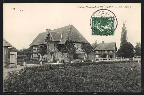 AK Crèvecoeur-en-Auge, Maison Normande