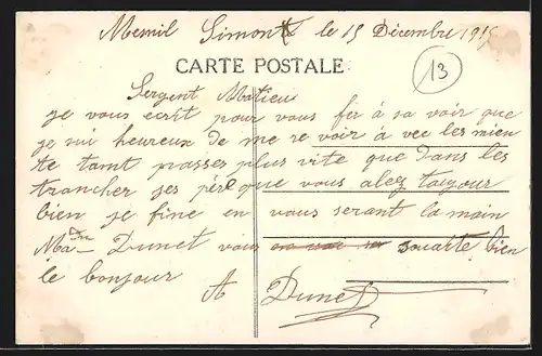 AK Mesnil-Simon, Le Chalet des Bruyères, cote Nord