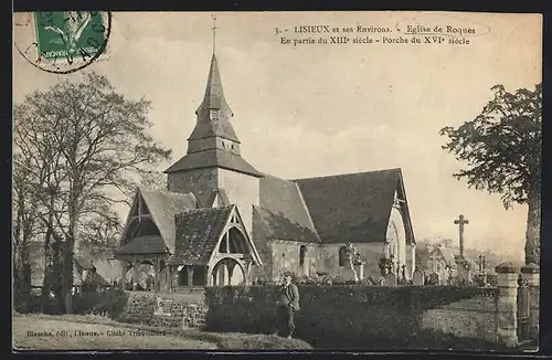 AK Lisieux, église de Roques