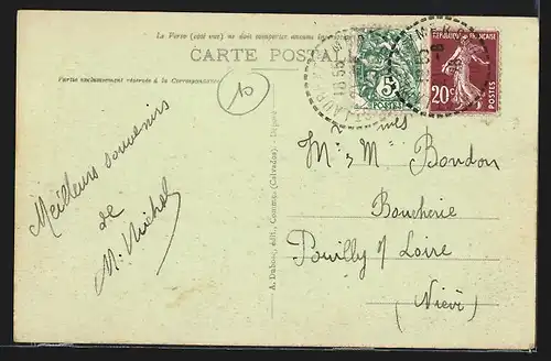 AK Saint-Laurent-sur-Mer, Hotel et Villas, arrivée à la Mer