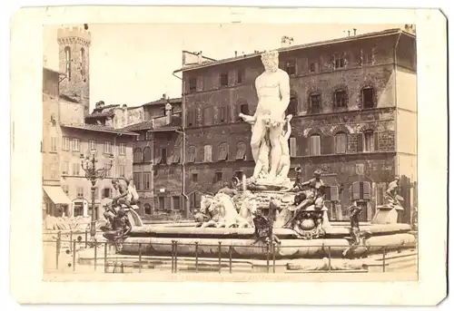 Fotografie unbekannter Fotograf, Ansicht Firenze, Fontana dell Ammannati
