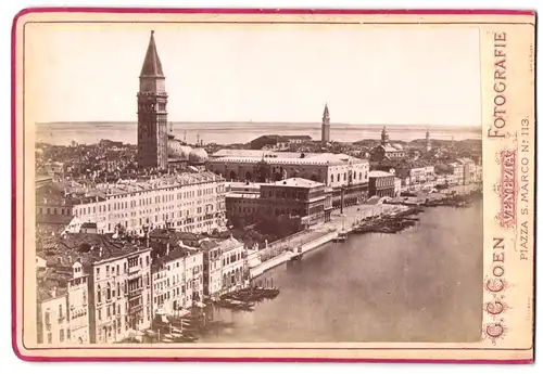 Fotografie G. G. Coen, Venezia, Ansicht Venedig, Canale Grande mit Hafenpartie