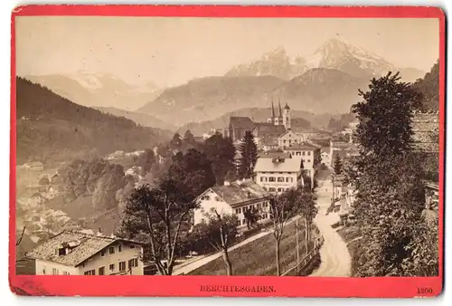 Fotografie Würthle & Spinnhirn, Salzburg, Ansicht Berchtesgaden, Ortseingang mit Blick auf das Hotel Salzburgerhof