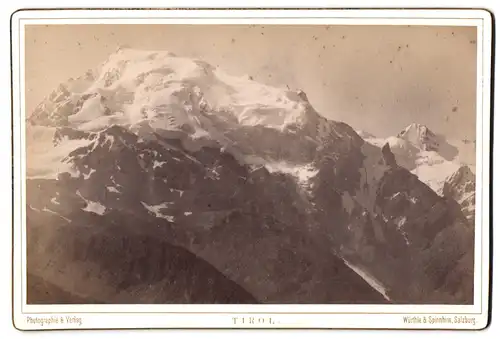 Fotografie Würthle & Spinnhirn, Salzburg, Ansicht Vicenza, Blick auf den Ortler vom Kleinboden aus