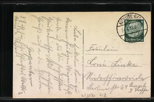 AK Bad Altheide, Ortsansicht mit Bahnhofstrasse