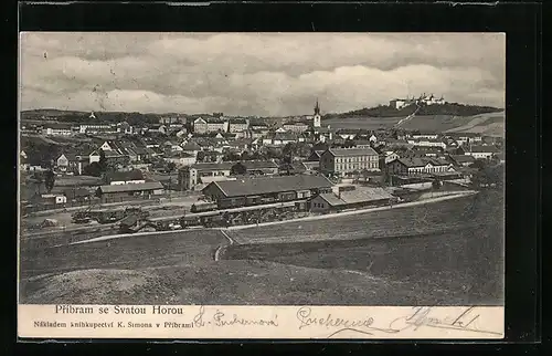 AK Pribram se Svatou Horou, Totalansicht