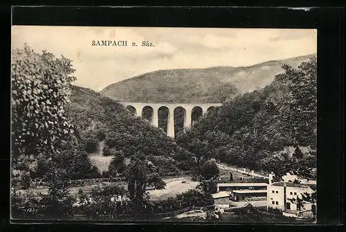 AK Zampach, Blick zum Viadukt