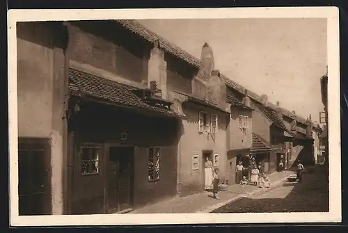 AK Prag / Praha, Die Goldene Gasse