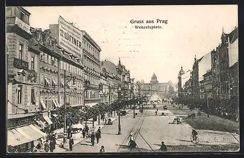 AK Prag / Praha, Wenzelsplatz