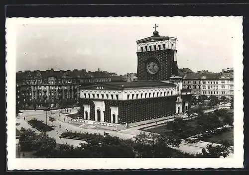 AK Prag / Praha, König Georgs Platz, Namesti krale Jiriho