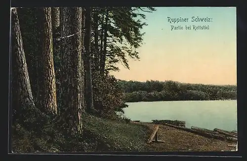 AK Rottstiel /Ruppiner Schweiz, Ortspartie