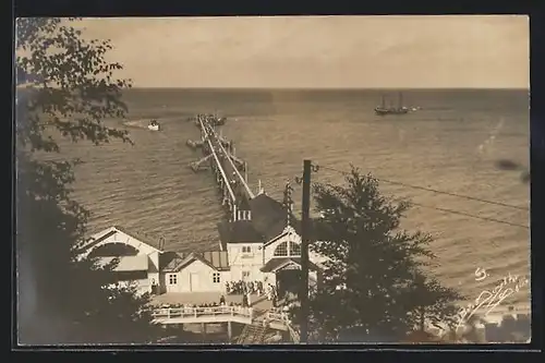 Foto-AK Sellin, Seebrücke