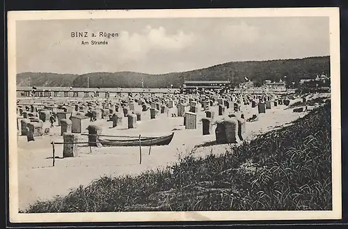 AK Binz a. Rügen, Am Strande