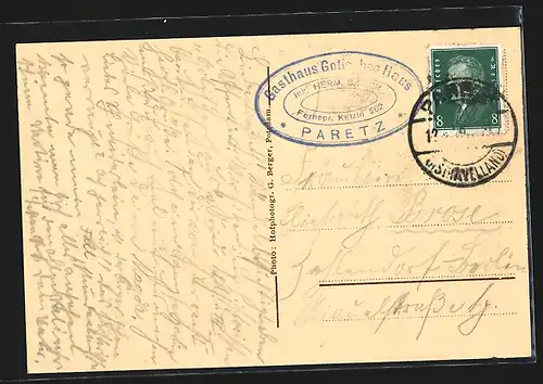 AK Paretz, Eingang zum Schloss