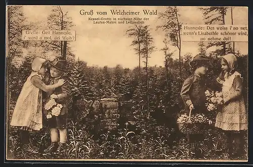 AK Welzheim, Kessel-Grotte mit Hänsel und Gretel