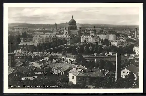 AK Potsdam, Panorama der Stadt vom Brauhausberg aus