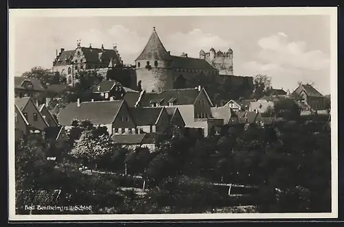 AK Bad Bentheim, Teilansicht mit Schloss