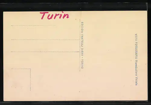 AK Torino, Palazzo Madama, Strassenbahn