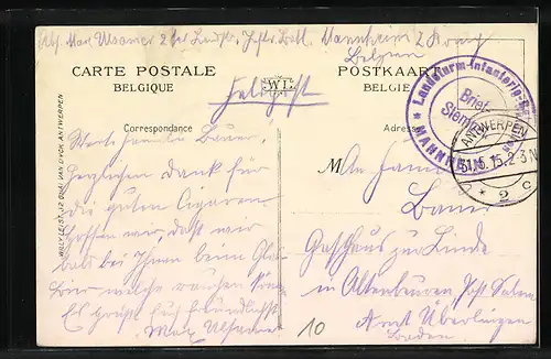 AK Anvers, Gare Centrale et Avenue De Keyser, Strassenbahn