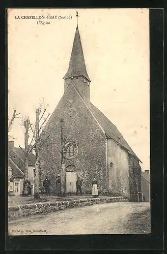 AK La Chapelle-St-Fray, L`Eglise, Kirche