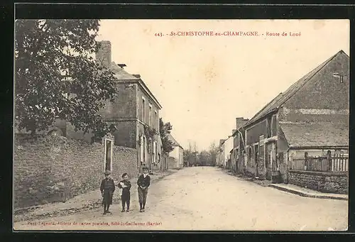 AK St-Christophe-en-Champagne, Route de Loué