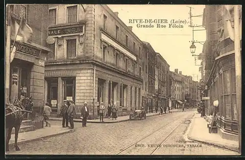 AK Rive-de-Gier, Grande Rue Féloin