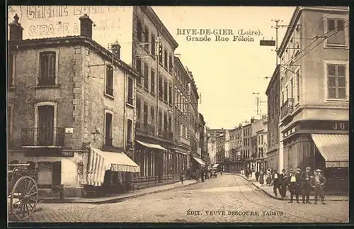 AK Rive-de-Gier, Grande Rue Féloin