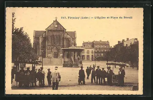 AK Firminy, L`Eglise et Place du Breuil
