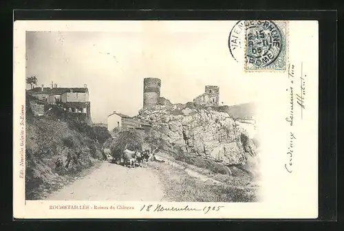 AK Rochetaillée, Ruines du Château