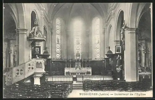 AK Bussieres, Interieur de l`Eglise