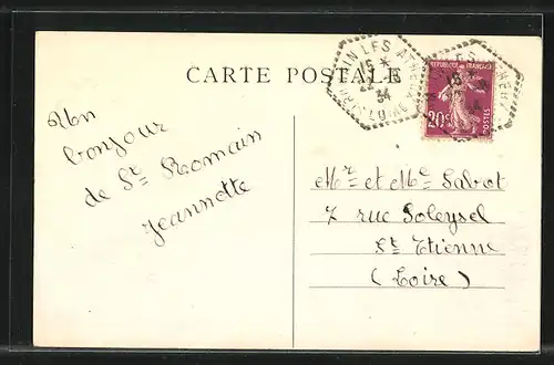 AK Saint-Romain-les-Atheux, Vue générale