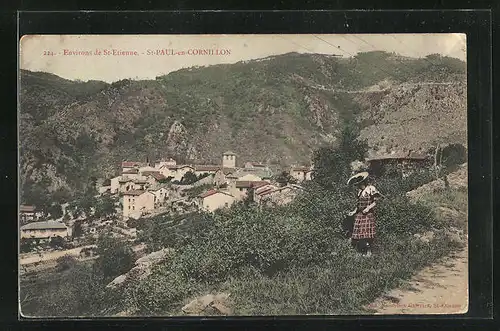 AK St-Paul-en-Cornillon, Vue générale